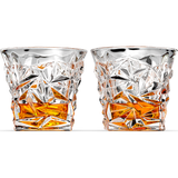 Diamond-Cut Whiskey Glasses