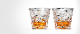 Diamond-Cut Whiskey Glasses